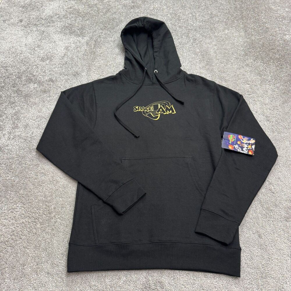 Space Jam 25th Anniversary Bugs Bunny Hoodie Pullover Graphic Sweatshirt Small